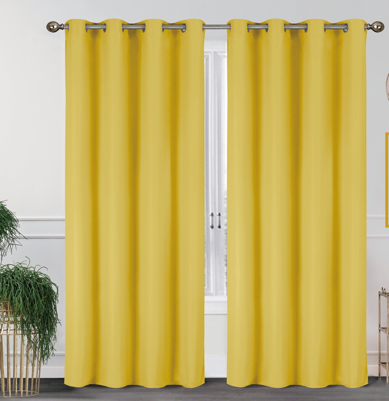 55'' X 84'' Solid Thermal Blackout Panels- 2 Pack (15 Colors)